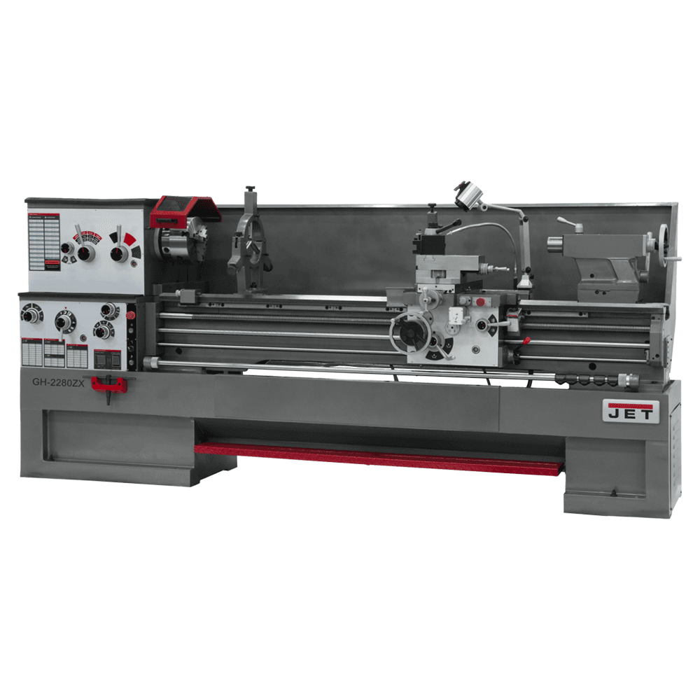 Jet Tools GH-2280ZX 10 HP Large Spindle Bore Lathe with Taper Attachment, 3 Phase/230V/460V Alt 1 - Image