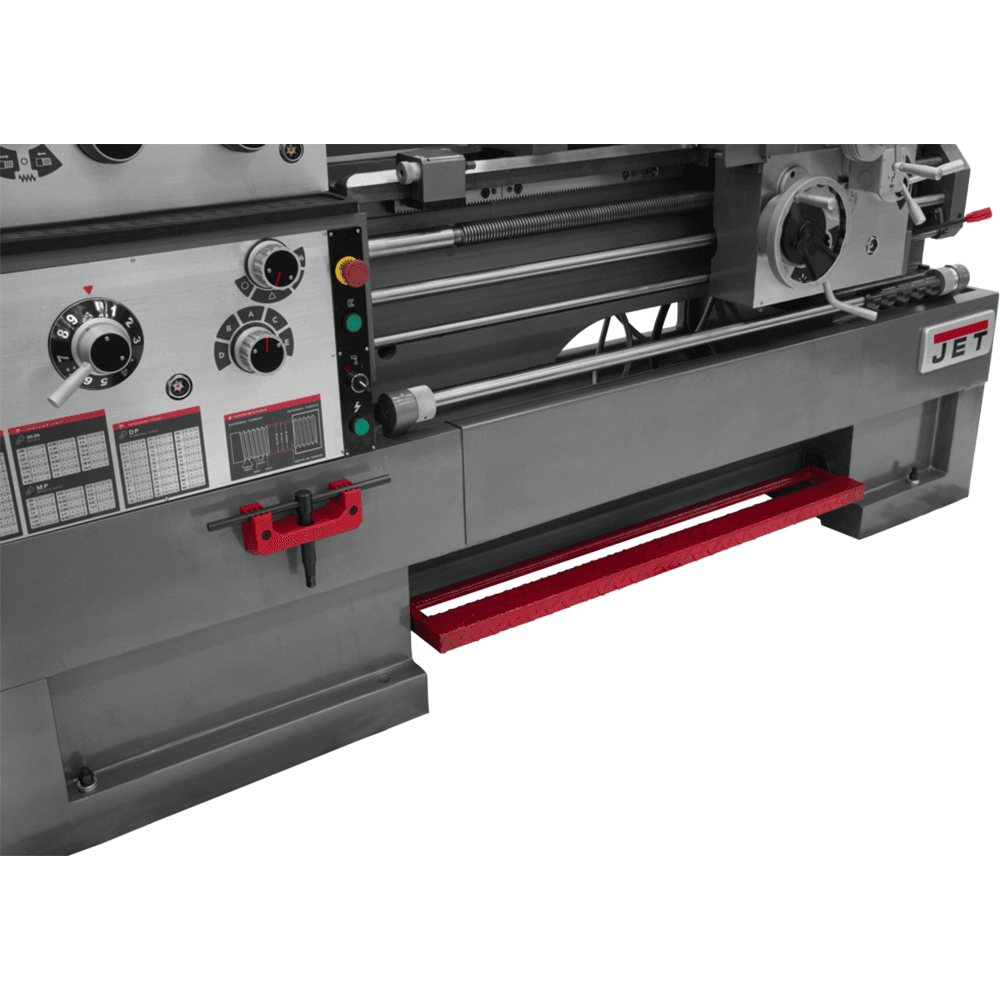 Jet Tools GH-1440ZX 7-1/2 HP Large Spindle Bore Lathe with ACU-RITE 203 DRO/Taper Attachment/Collet Closer, 3 Phase/230V/460V Alt 2 - Image