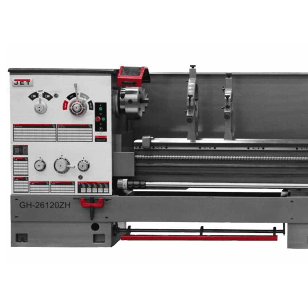 Jet Tools GH-26120ZH 4-1/8&quot; x 10 HP Spindle Bore Geared Head Lathe, 3 Phase/230V/460V Alt 1 - Image