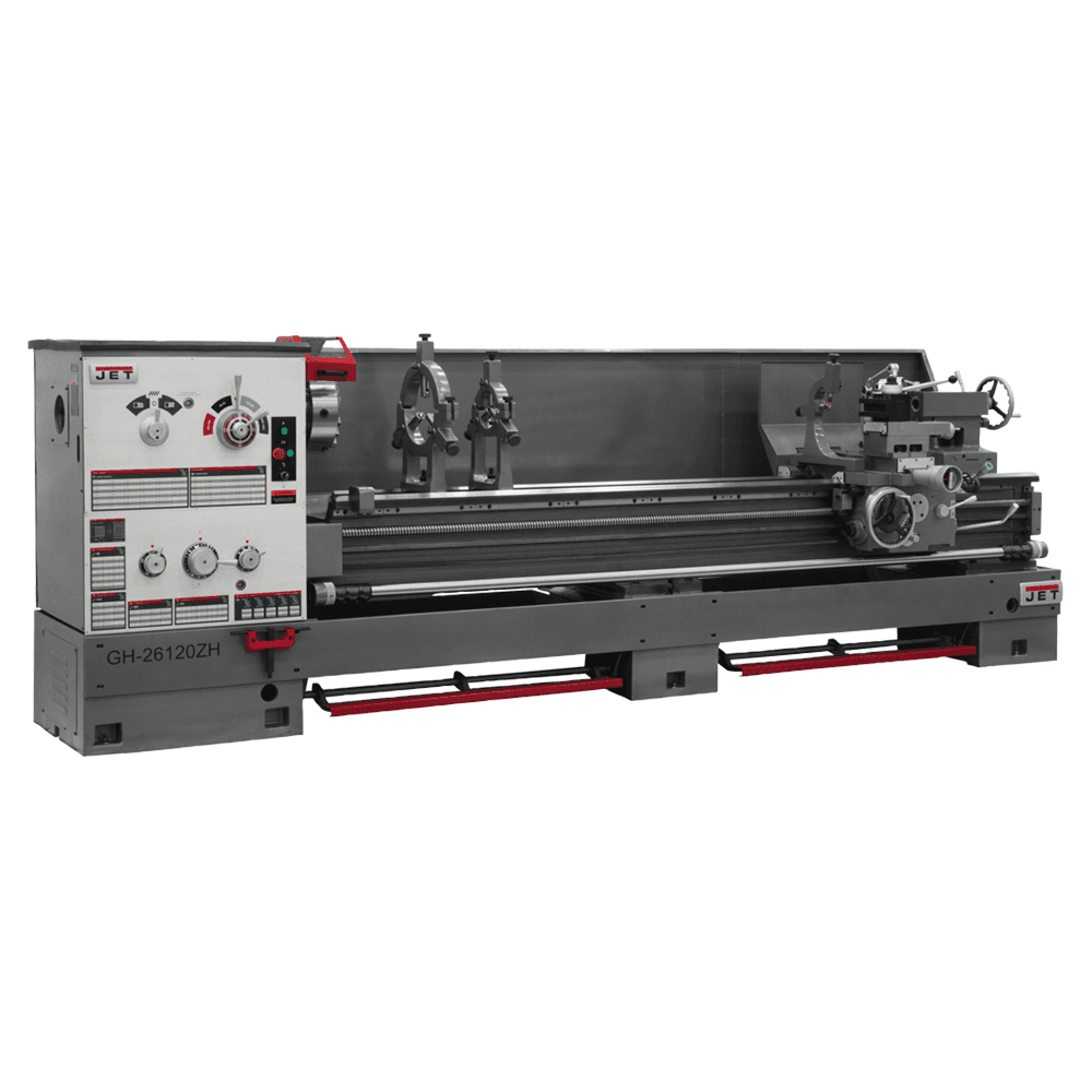 Jet Tools GH-26120ZH 4-1/8&quot; x 10 HP Spindle Bore Lathe with ACU-RITE 203 DRO, 3 Phase/230V/460V Alt 2 - Image