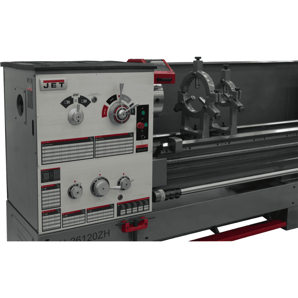 Jet Tools GH-26120ZH 4-1/8&quot; x 10 HP Spindle Bore Lathe with ACU-RITE 203 DRO, 3 Phase/230V/460V Alt 3 - Image