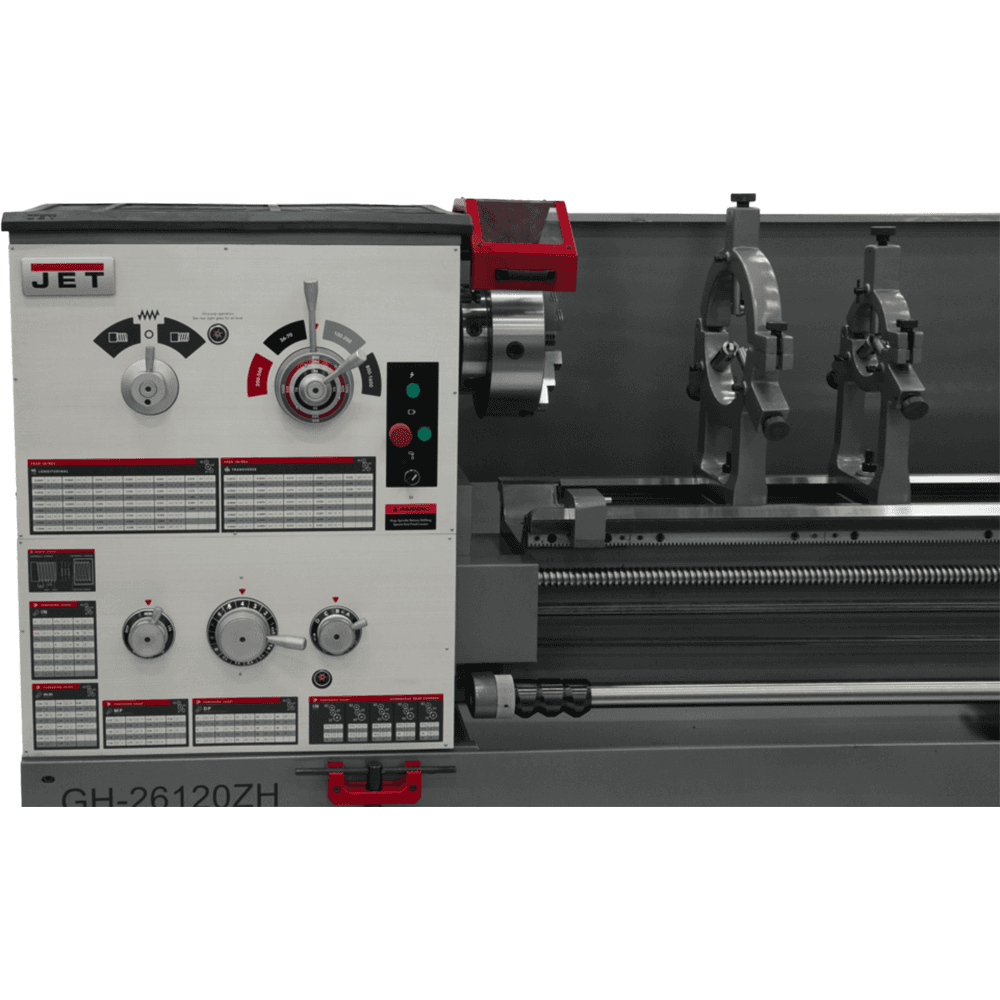 Jet Tools GH-26120ZH 4-1/8&quot; x 10 HP Spindle Bore Lathe with ACU-RITE 203 DRO, 3 Phase/230V/460V Alt 4 - Image