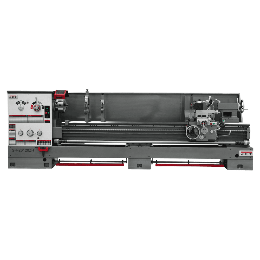 Jet Tools GH-26120ZH 4-1/8&quot; x 10 HP Spindle Bore Lathe with ACU-RITE 203 DRO, 3 Phase/230V/460V Main - Image
