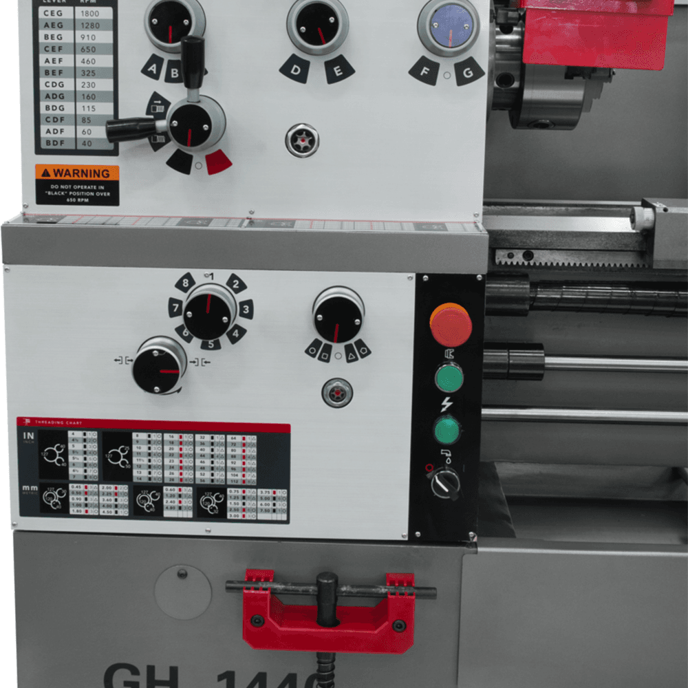 Jet Tools GH-1440-1 3 HP Geared Head Lathe, 1 Phase/230V Alt 12 - Image