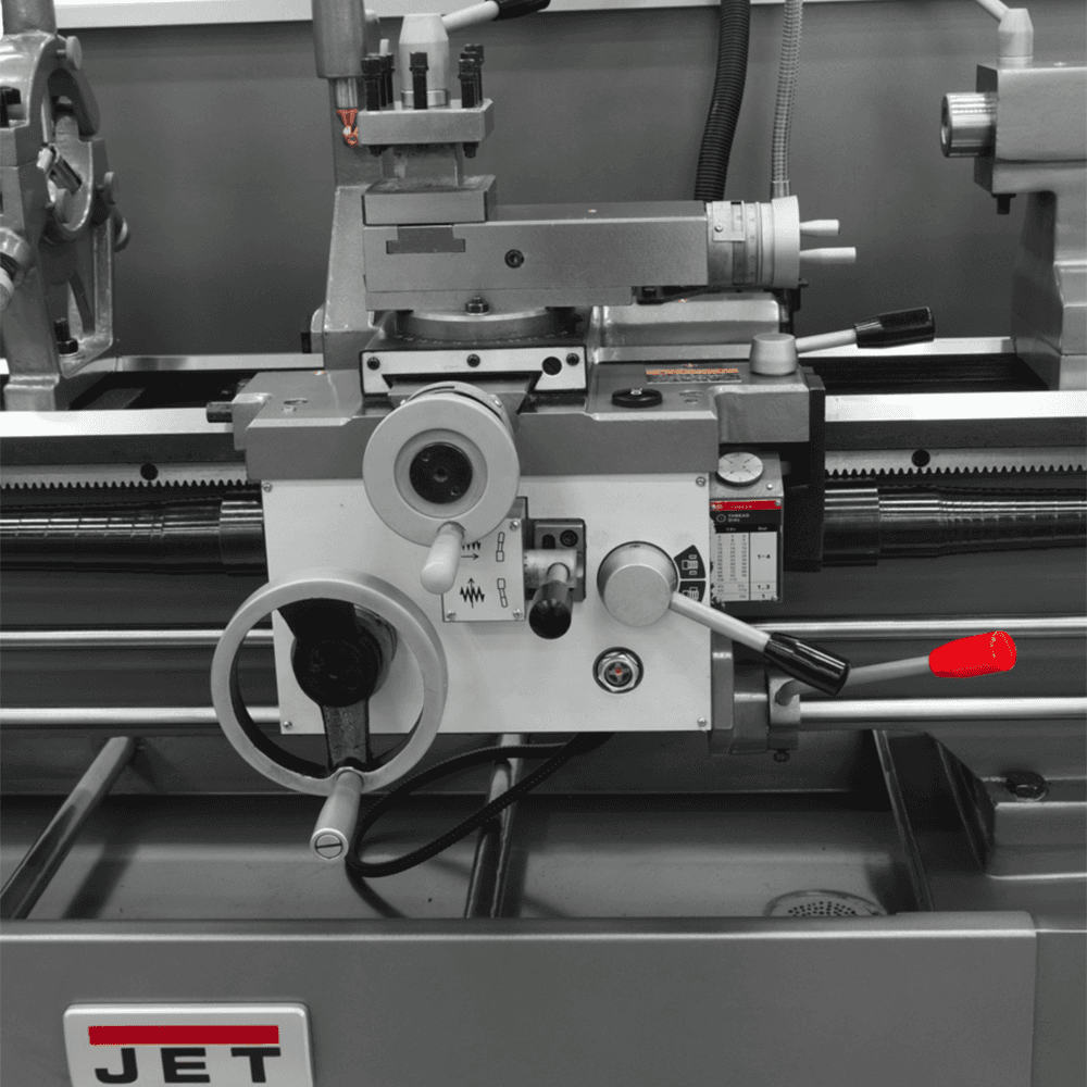 Jet Tools GH-1440-1 3 HP Geared Head Lathe, 1 Phase/230V Alt 7 - Image