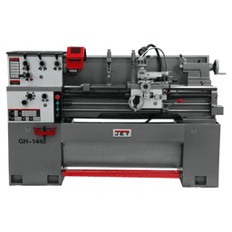 Jet Tools GH-1440-3 3HP Geared Head Engine Lathe with NMS300 DRO, 3 Phase/230V/460V Main - Image