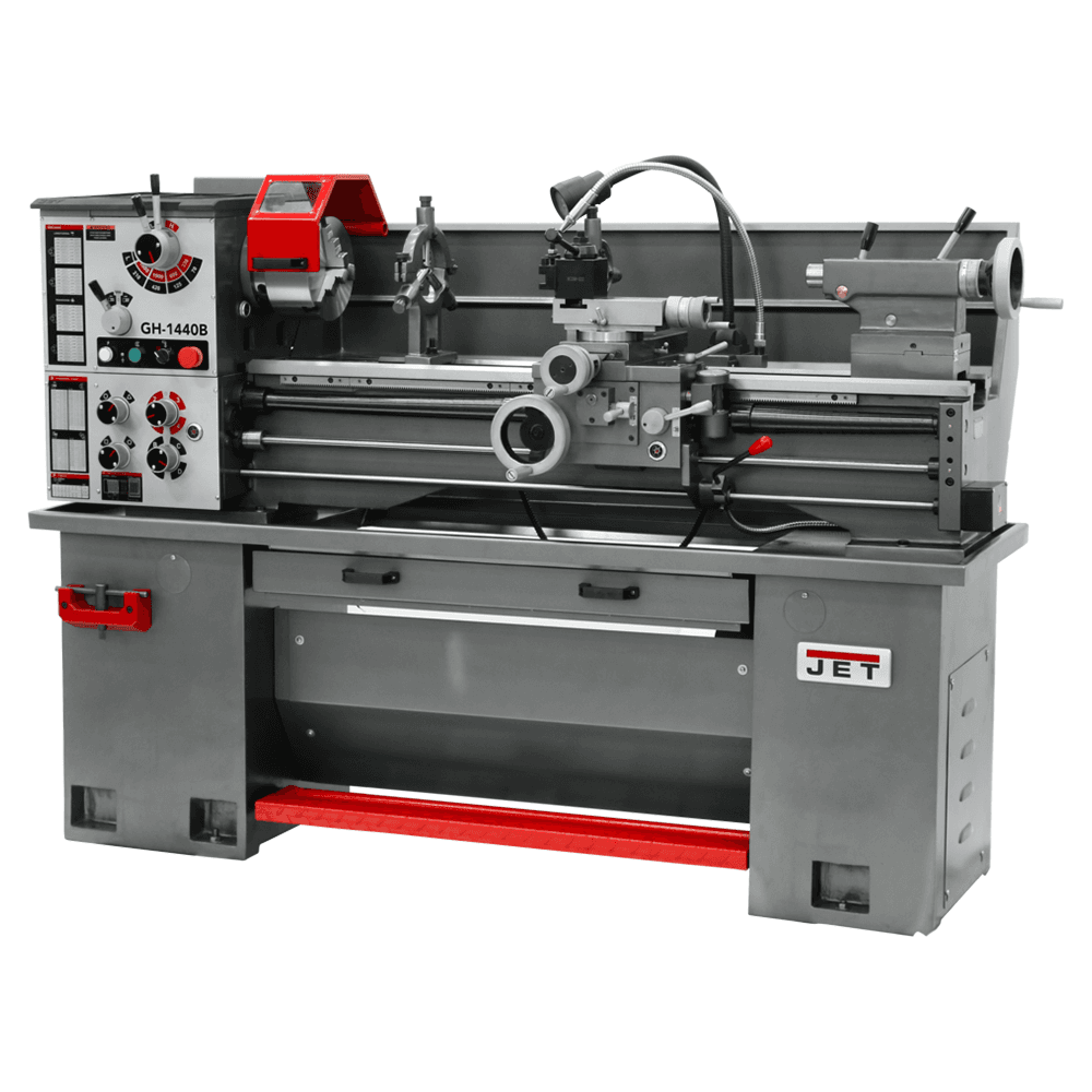 Jet Tools GH-1440B 2 HP Geared Head Bench Lathe with Newall NMS300, 1 Phase/230V Alt 1 - Image