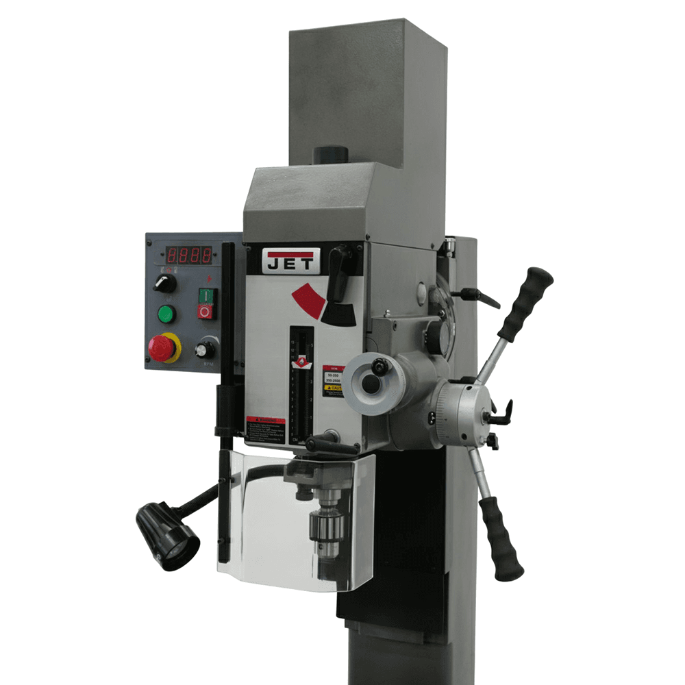 Jet Tools JMD-45VSPFT Variable Speed Geared Head Square Column Mill/Drill with Power Downfeed, 1 Phase/115/230V Alt 3 - Image