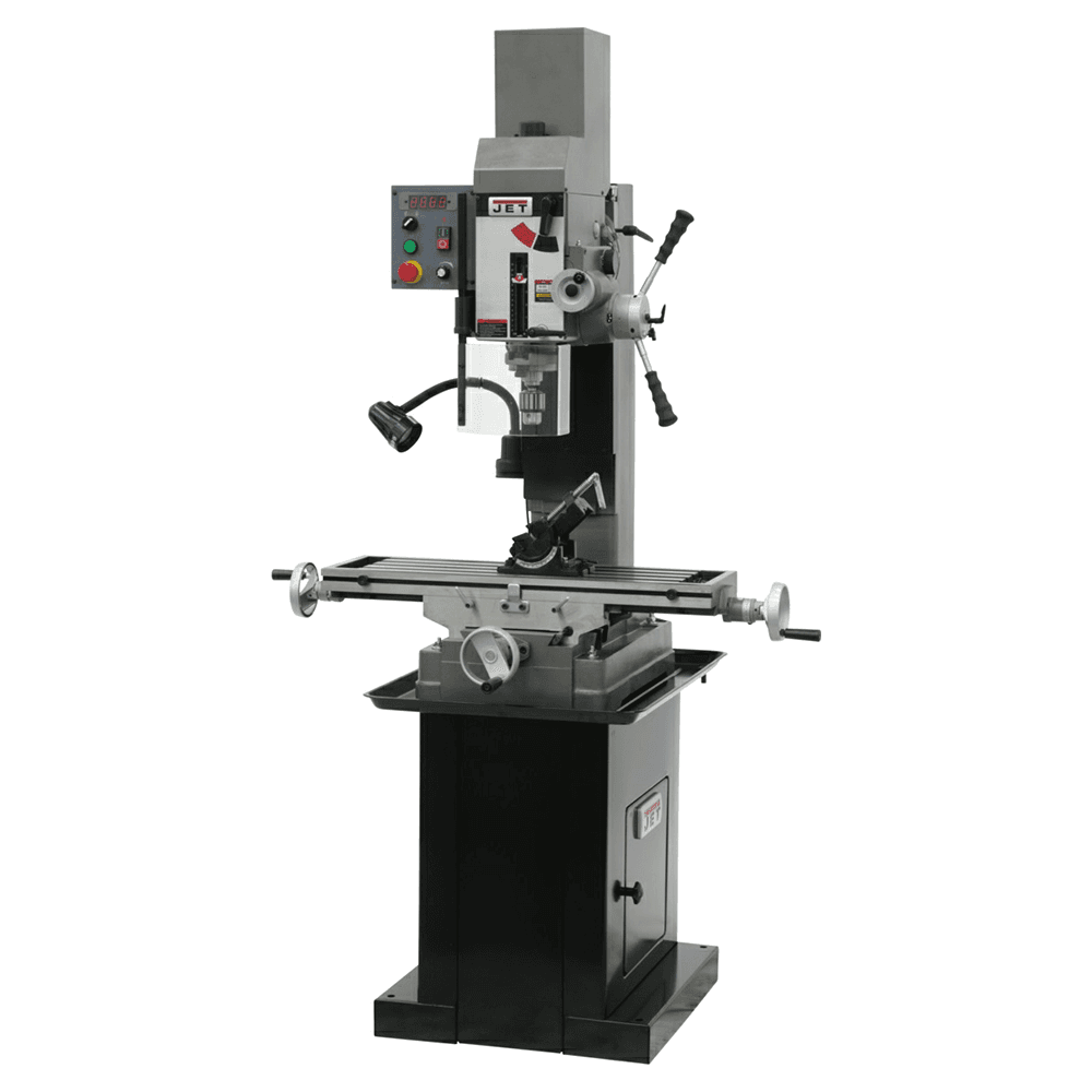 Jet Tools JMD-45VSPFT Variable Speed Geared Head Square Column Mill/Drill with Power Downfeed, 1 Phase/115/230V Alt 4 - Image