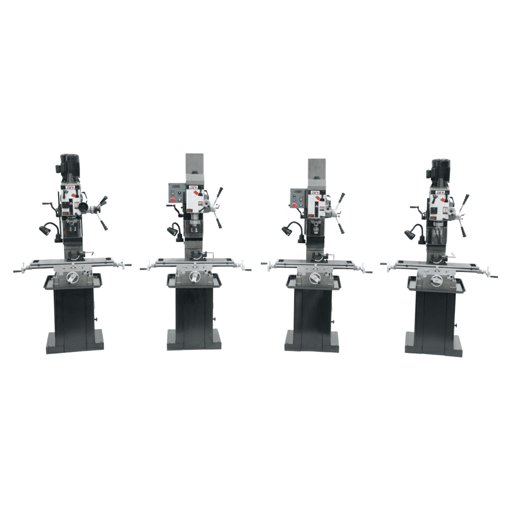 Jet Tools JMD-45VSPFT Variable Speed Geared Head Square Column Mill/Drill with Power Downfeed, 1 Phase/115/230V Alt 5 - Image