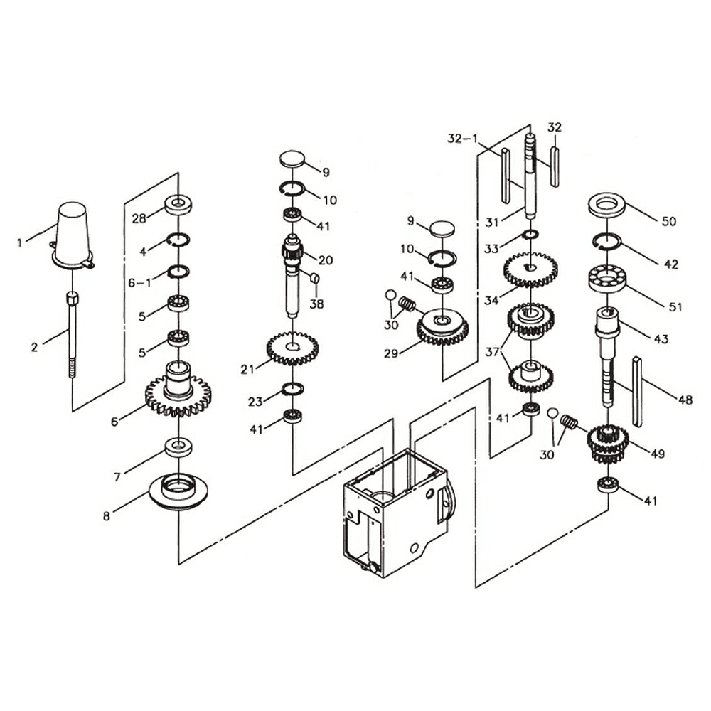 Jet Tools GHD-20PFT 20&quot; Gear Head Tapping Drill Press with Power Downfeed, 3 Phase/230V Alt 10 - Image