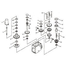 Jet Tools GHD-20PFT 20&quot; Gear Head Tapping Drill Press with Power Downfeed, 3 Phase/230V Alt 10 - Image