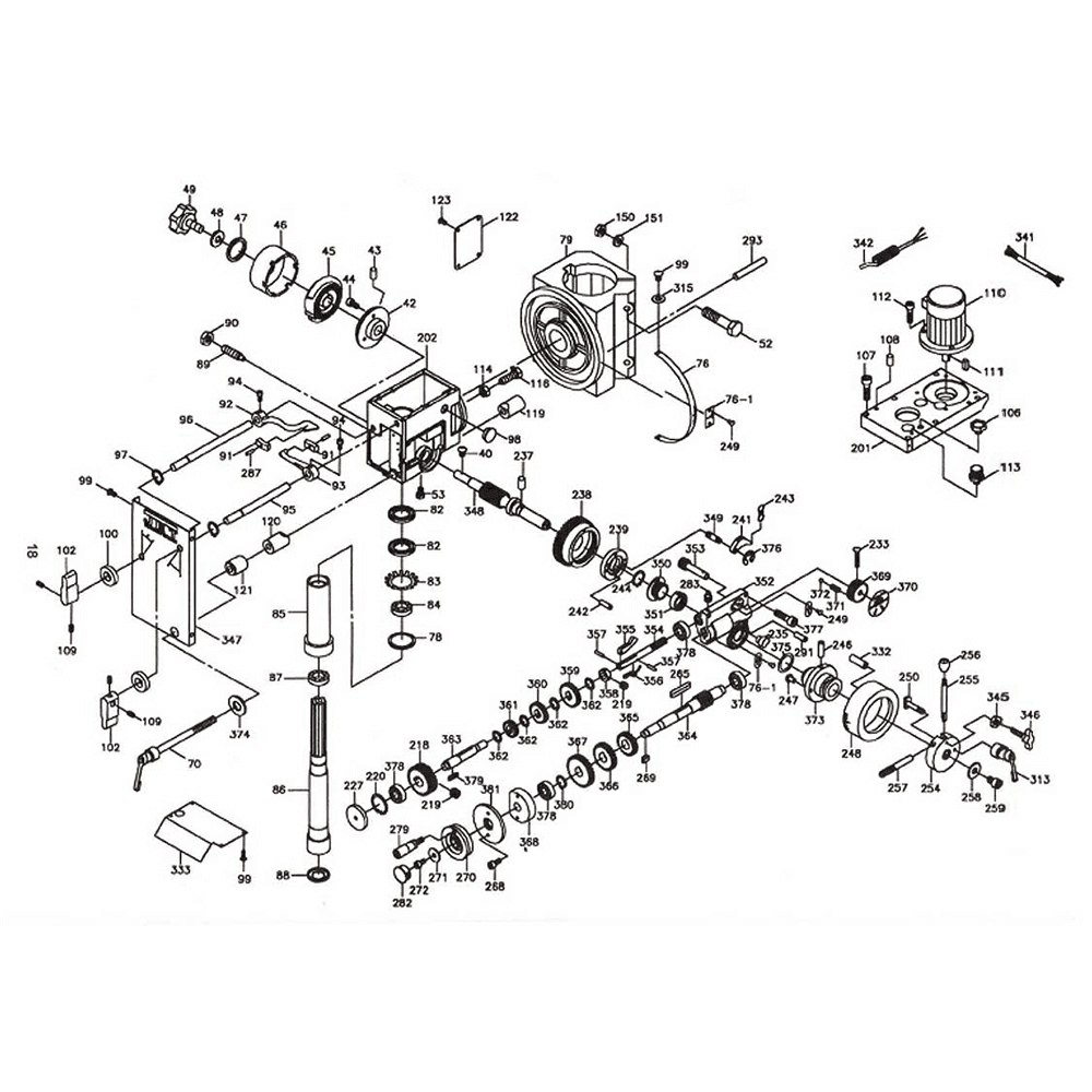 Jet Tools GHD-20PFT 20&quot; Gear Head Tapping Drill Press with Power Downfeed, 3 Phase/230V Alt 7 - Image