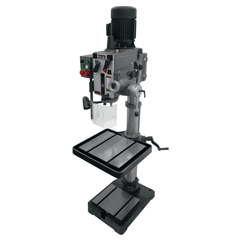 Jet Tools GHD-20PFT 20&quot; Gear Head Tapping Drill Press with Power Downfeed, 3 Phase/230V Main - Image