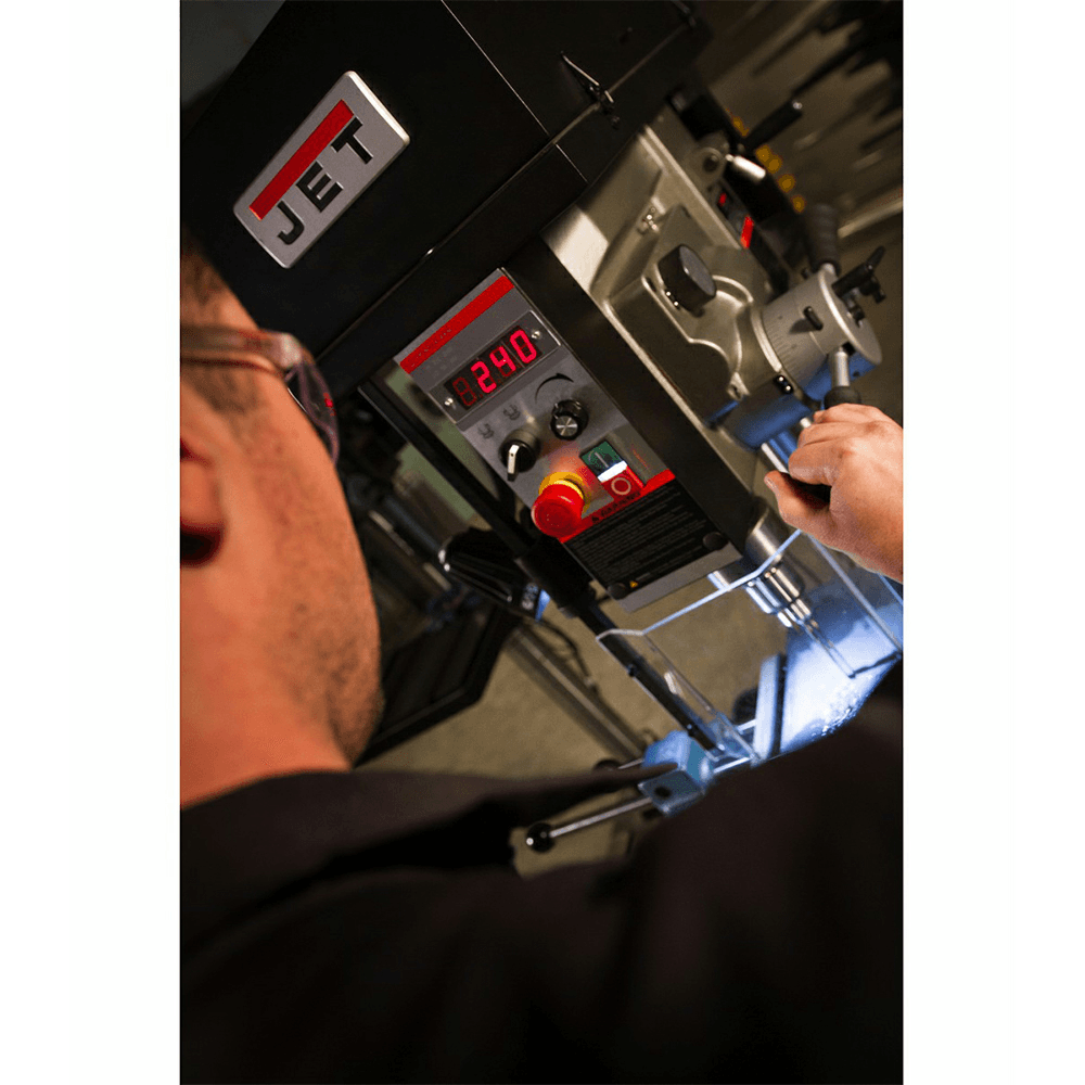 Jet Tools JDPE-20EVS-PDF 20&quot; 2 HP EVS Drill Press with Power Downfeed/Step Pulley, 1 Phase/115V Alt 5 - Image