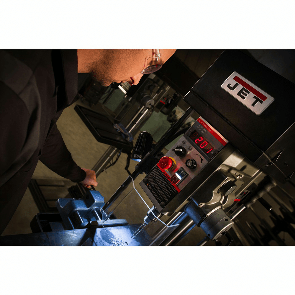 Jet Tools JDPE-20EVS-PDF 20&quot; 2 HP EVS Drill Press with Power Downfeed/Step Pulley, 1 Phase/115V Alt 6 - Image
