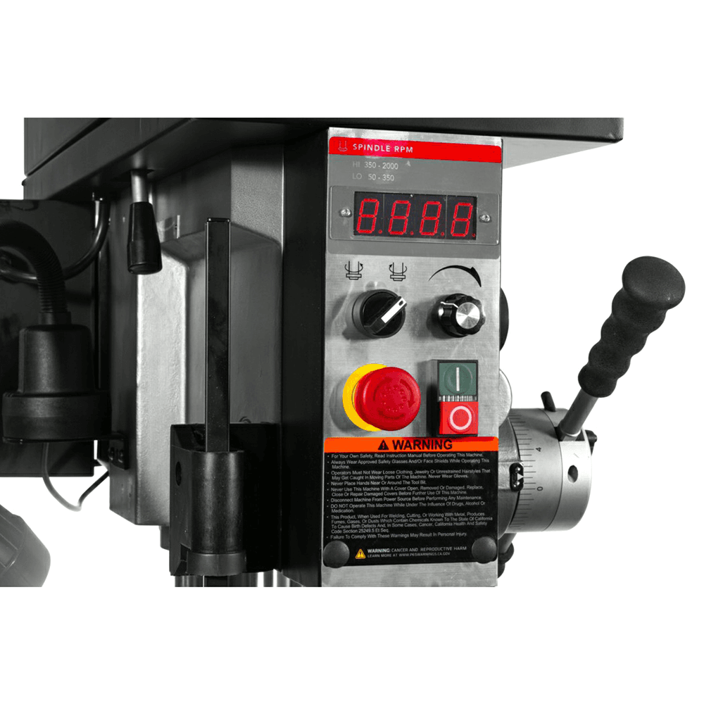 Jet Tools JDPE-20EVS-PDF 20&quot; 2 HP EVS Drill Press with Power Downfeed/Step Pulley, 1 Phase/115V Alt 7 - Image