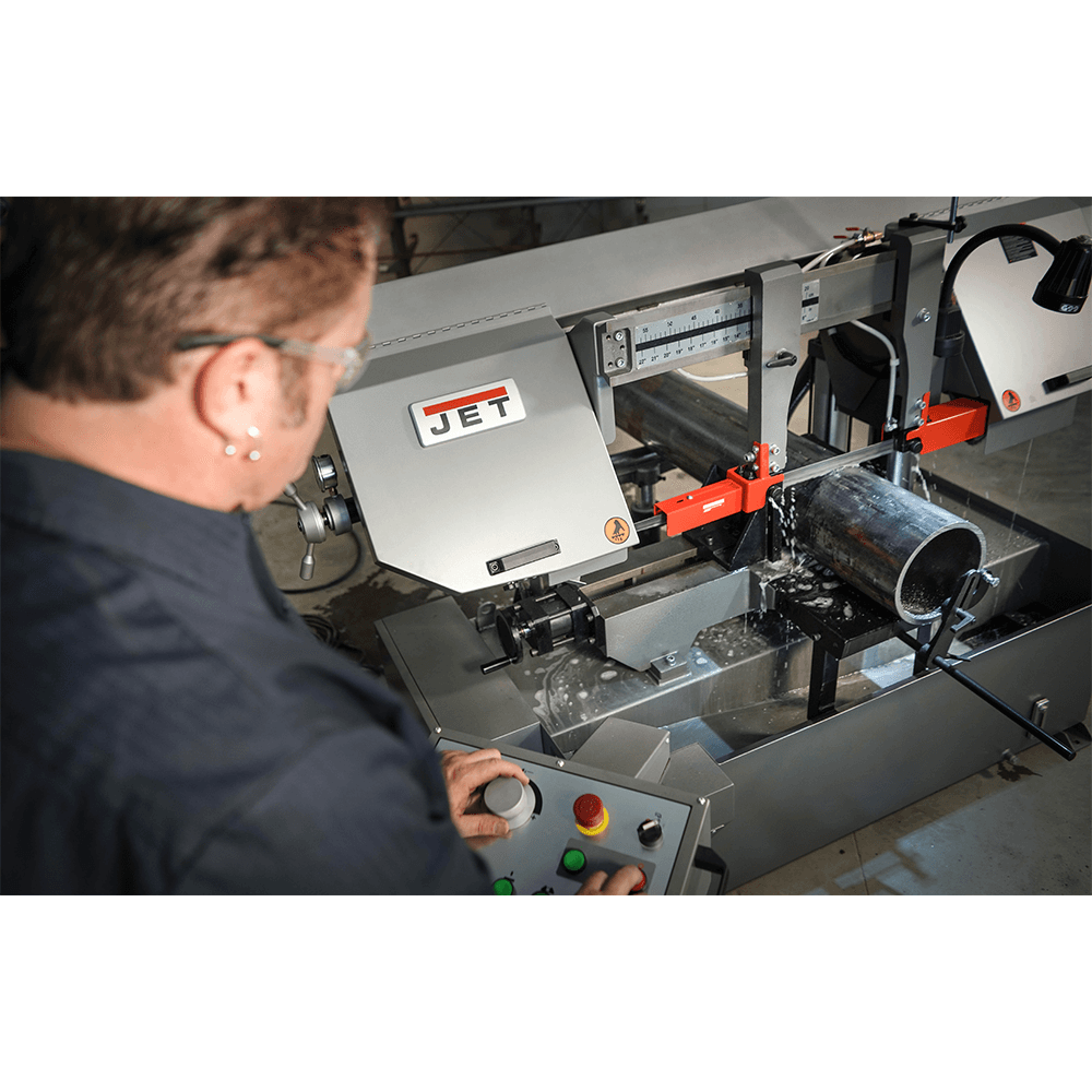 Jet Tools HBS1220DC 12&quot; x 20&quot; Semi-Automatic Dual Column Band Saw, 3 Phase/230V/460V Alt 4 - Image