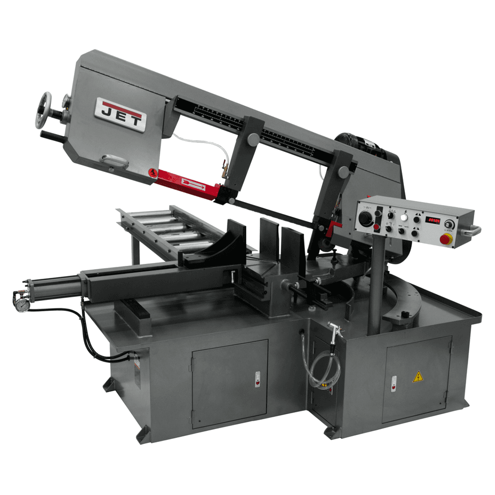 Jet Tools MBS-1323EVS-H-4 Semi-Automatic Dual Mitering Band Saw, 3 Phase/460V Main - Image