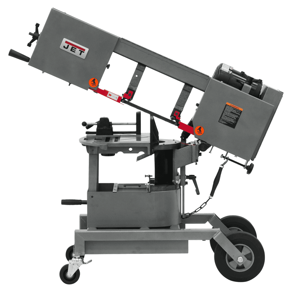 Jet Tools HVBS-10-DMW 10&quot; x 1 HP Horizontal/Vertical Dual Mitering Portable Band Saw, 1 Phase/115V Main - Image