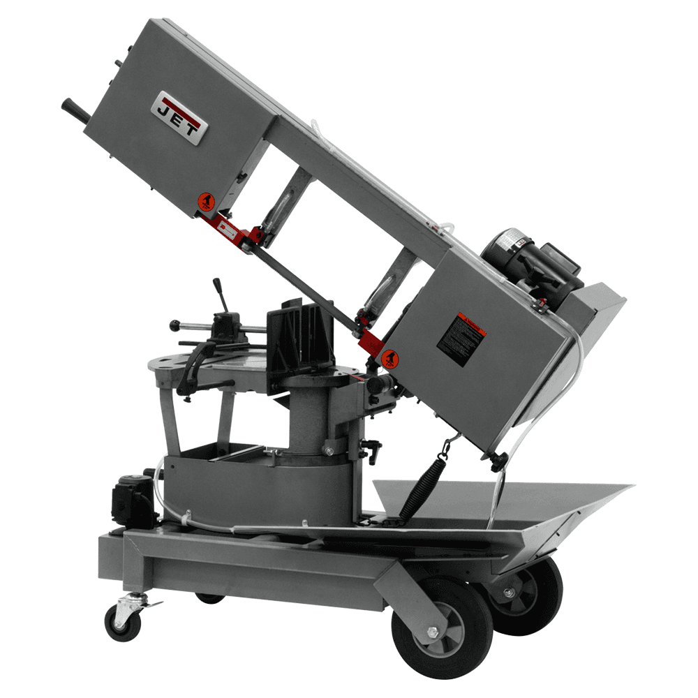 Jet Tools HVBS-10-DMWC 10&quot; Horizontal/Vertical Dual Mitering Portable Band Saw with Coolant, 1 Phase/115V Main - Image