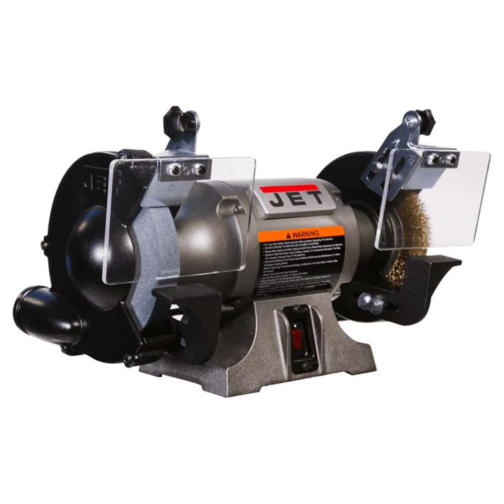 Jet Tools JBG-6W 1/2 HP Shop Grinder with Grinding Wheel/Wire Wheel, 1 Phase/115V Alt 1 - Image