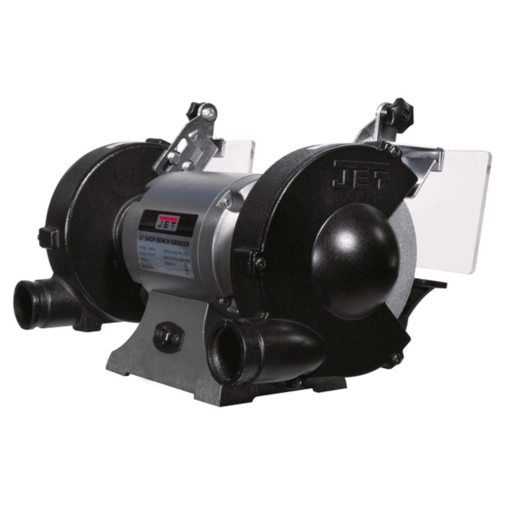 Jet Tools JBG-6W 1/2 HP Shop Grinder with Grinding Wheel/Wire Wheel, 1 Phase/115V Alt 2 - Image