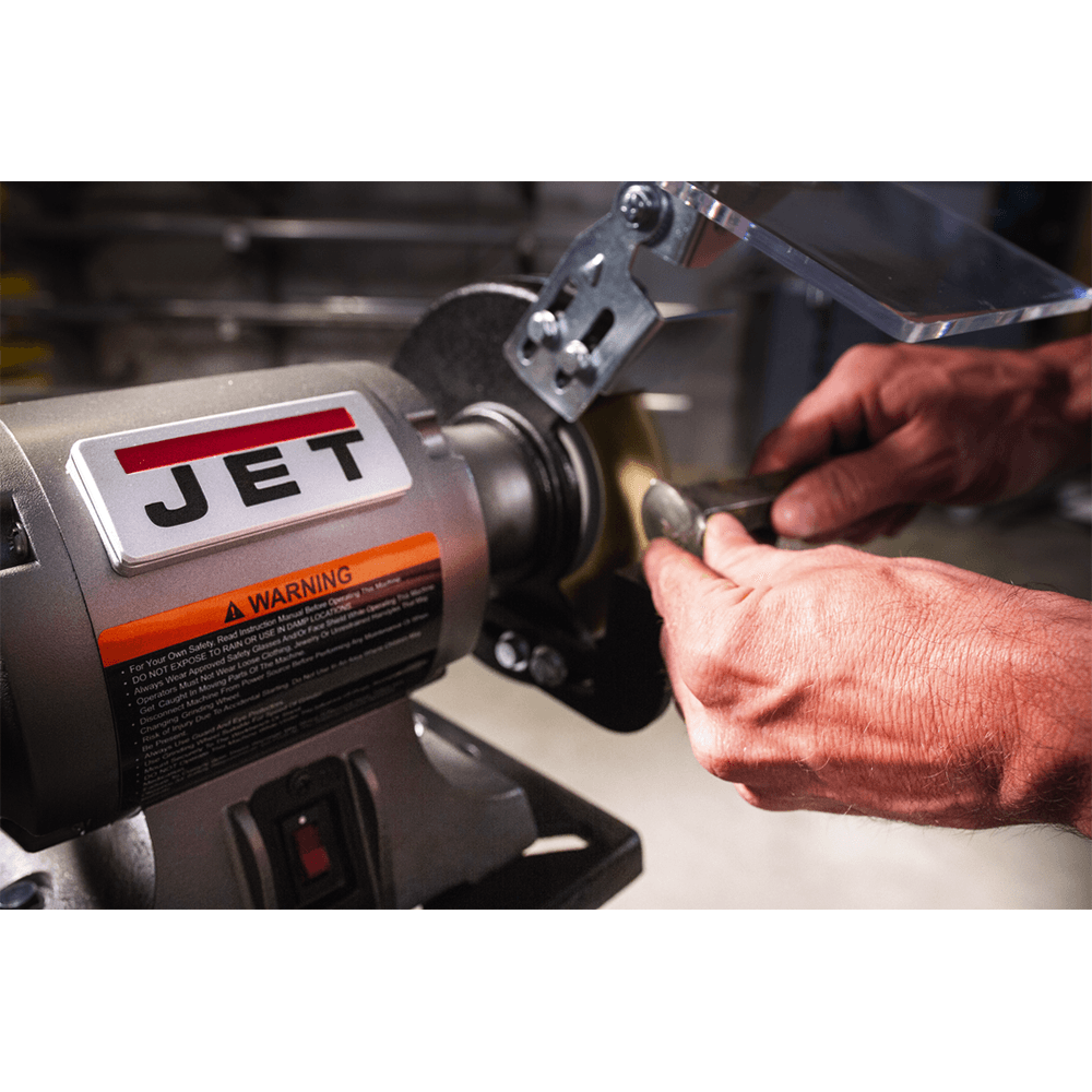 Jet Tools JBG-6W 1/2 HP Shop Grinder with Grinding Wheel/Wire Wheel, 1 Phase/115V Alt 5 - Image