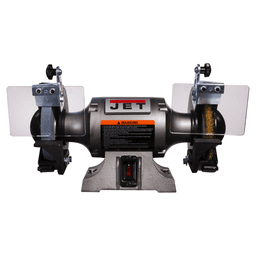 Jet Tools JBG-6W 1/2 HP Shop Grinder with Grinding Wheel/Wire Wheel, 1 Phase/115V Main - Image