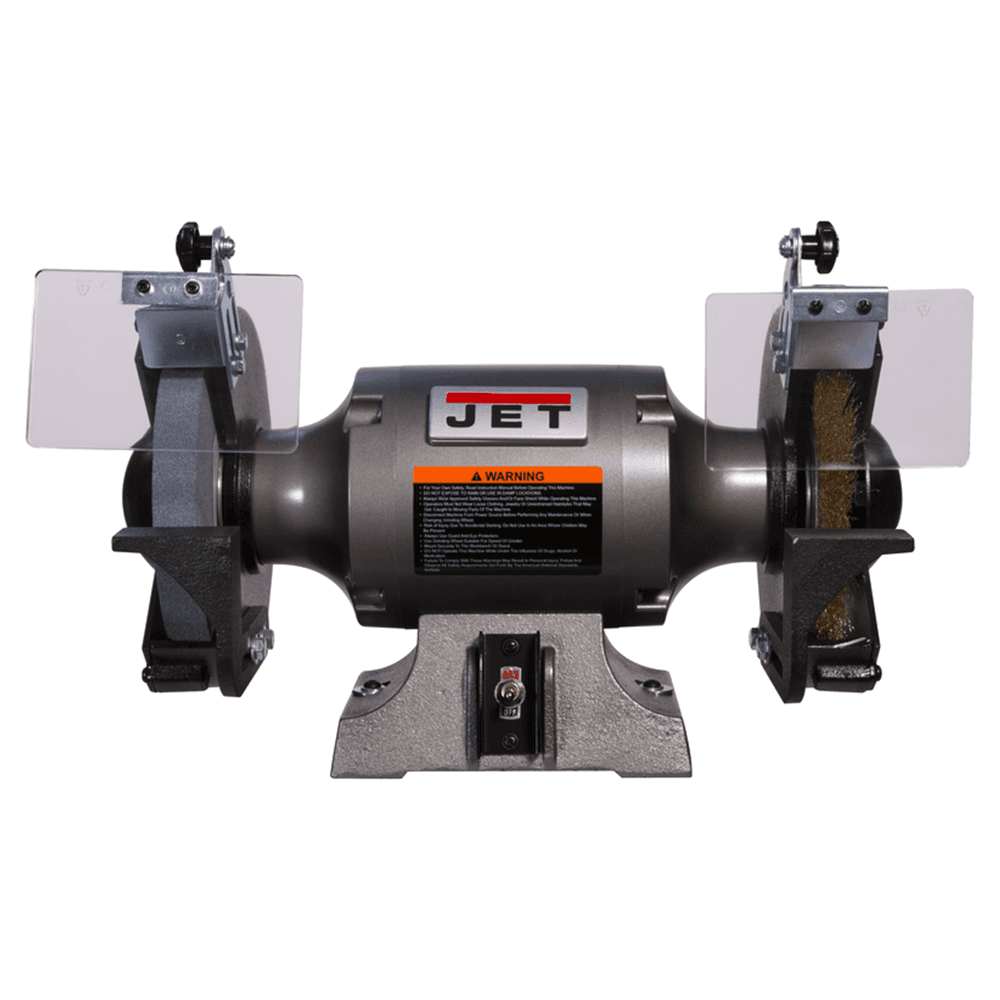 Jet Tools JBG-8W 1 HP Shop Grinder with Grinding Wheel/Wire Wheel, 1 Phase/115V Main - Image