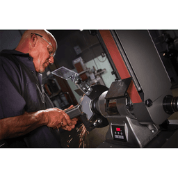 Jet Tools IBGB-248VS 8&quot; x 1 HP Variable Speed Industrial Grinder/2&quot; x 48&quot; Belt S/er, 1 Phase/115V/230V Alt 4 - Image