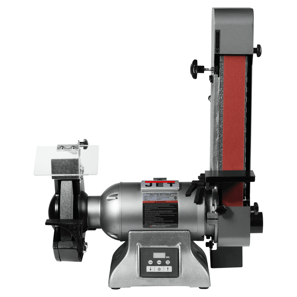 Jet Tools IBGB-248VS 8&quot; x 1 HP Variable Speed Industrial Grinder/2&quot; x 48&quot; Belt S/er, 1 Phase/115V/230V Main - Image