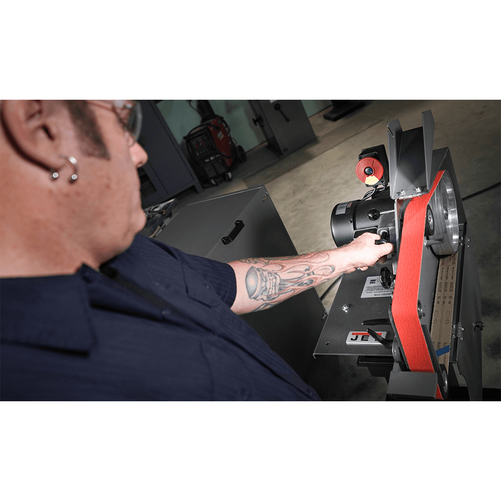 Jet Tools SWG-272 1 HP Square Wheel Belt Grinder, 3 Phase/115V/230V Alt 7 - Image
