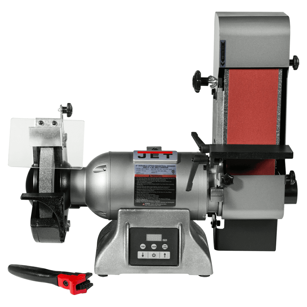 Jet Tools IBGB-436VS 8&quot; x 1 HP Variable Speed Industrial Grinder/4 x 36 Belt Sander, 1 Phase/115/230V Alt 2 - Image
