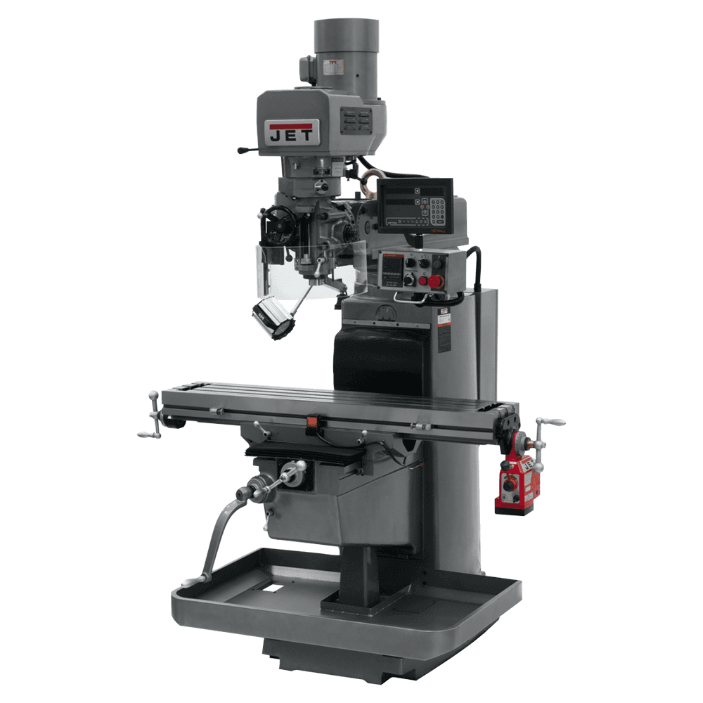 Jet Tools JTM-1050EVS2/230 3 HP Milling Machine with Newall DP700 DRO/X-Axis Powerfeed, 3 Phase/230V Main - Image