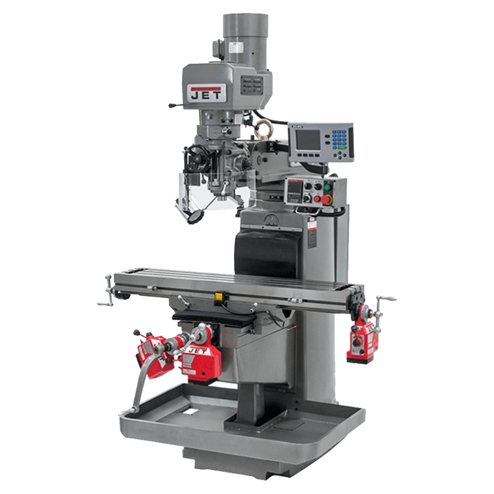 Jet Tools JTM-1050EVS2/230 3 HP Milling Machine with 3-Axis Powerfeeds/Air Powered Drawbar, 3 Phase/230V Main - Image
