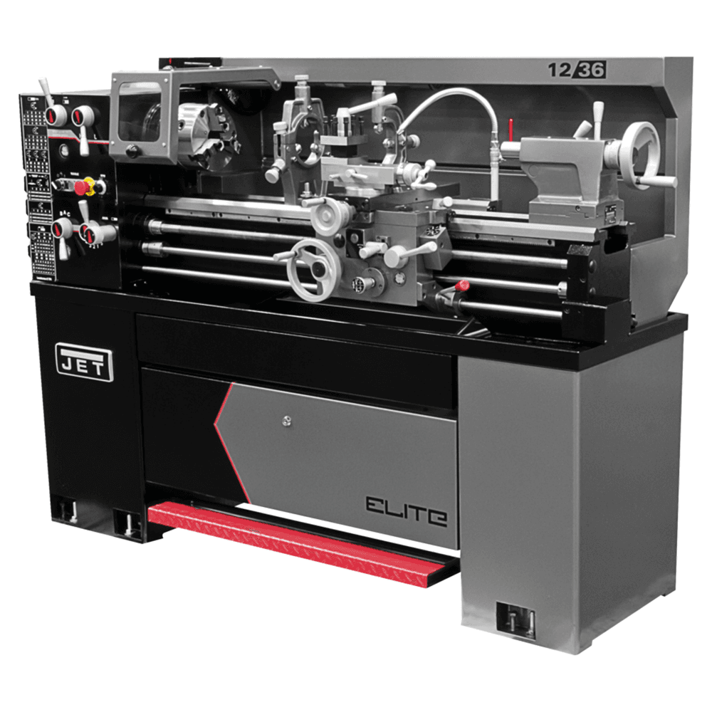 Jet Tools E-1236VS 12&quot;x36&quot; Elite EVS Lathe, 3 Phase/230V Main - Image