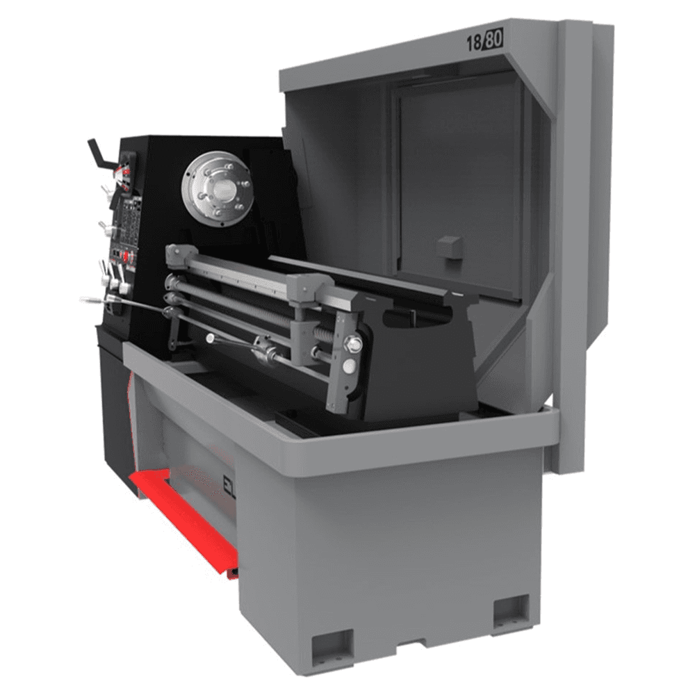 Jet Tools EGH-1740 Elite Geared Head Lathe with ACU-RITE 203 DRO/Taper Attachment Alt 1 - Image