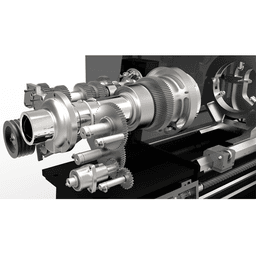 Jet Tools EGH-1740 Elite Geared Head Lathe with ACU-RITE 203 DRO/Taper Attachment Alt 12 - Image