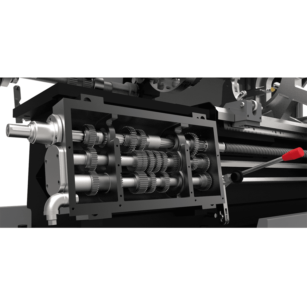 Jet Tools EGH-1740 Elite Geared Head Lathe with ACU-RITE 203 DRO/Taper Attachment Alt 3 - Image