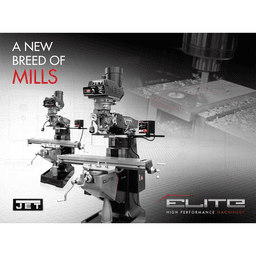 Jet Tools ETM-949 3 HP Mill with 3-Axis ACU-RITE 203/Powerfeeds/Air Draw Bar, 3 Phase/230V/460V Alt 8 - Image