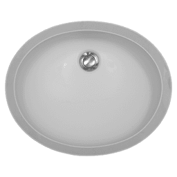 Karran A-306 Acrylic Undermount Vanity Sink in White