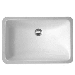 21" x 14" x 5-3/4" dimensions of Karran A-309 Acrylic Undermount Single Bowl Vanity Sink