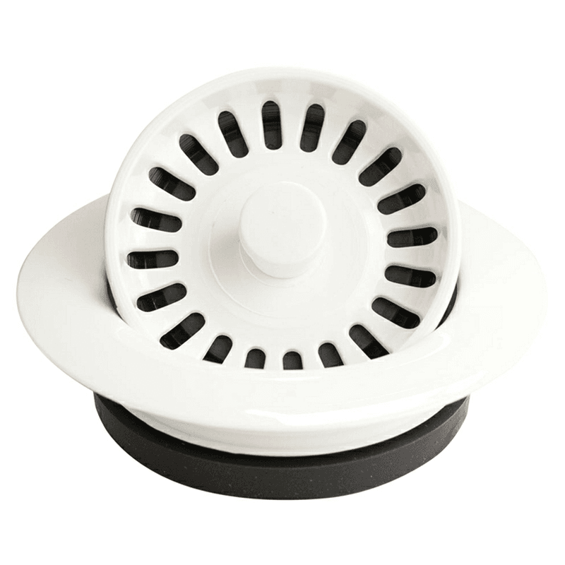 Karran 3-1/2" Acrylic Disposal Flange, White - Image 1