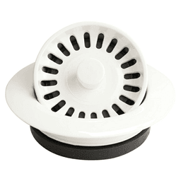 Karran 3-1/2" Acrylic Disposal Flange, White - Image 1