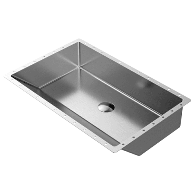 Cinox Stainless Steel Undermount Rectangular Bathroom Sink, 23-5/8" x 15-3/4" x 5-7/16", Stainless Steel Main - Image