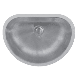 Karran Edge 300 Stainless Steel Undermount Sink with Patented Resin Matrix Rim and Soft Satin Brushed Finish