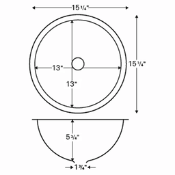 Seamless Undermount Sink for Laminate, Solid Surface, Stone, and Quartz by Karran