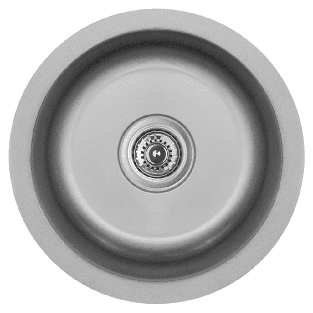 Karran Edge 300 Stainless Steel Undermount Sink in Soft Satin Brushed Finish for Bar/Prep, 15-1/4" x 15-1/4" x 6"