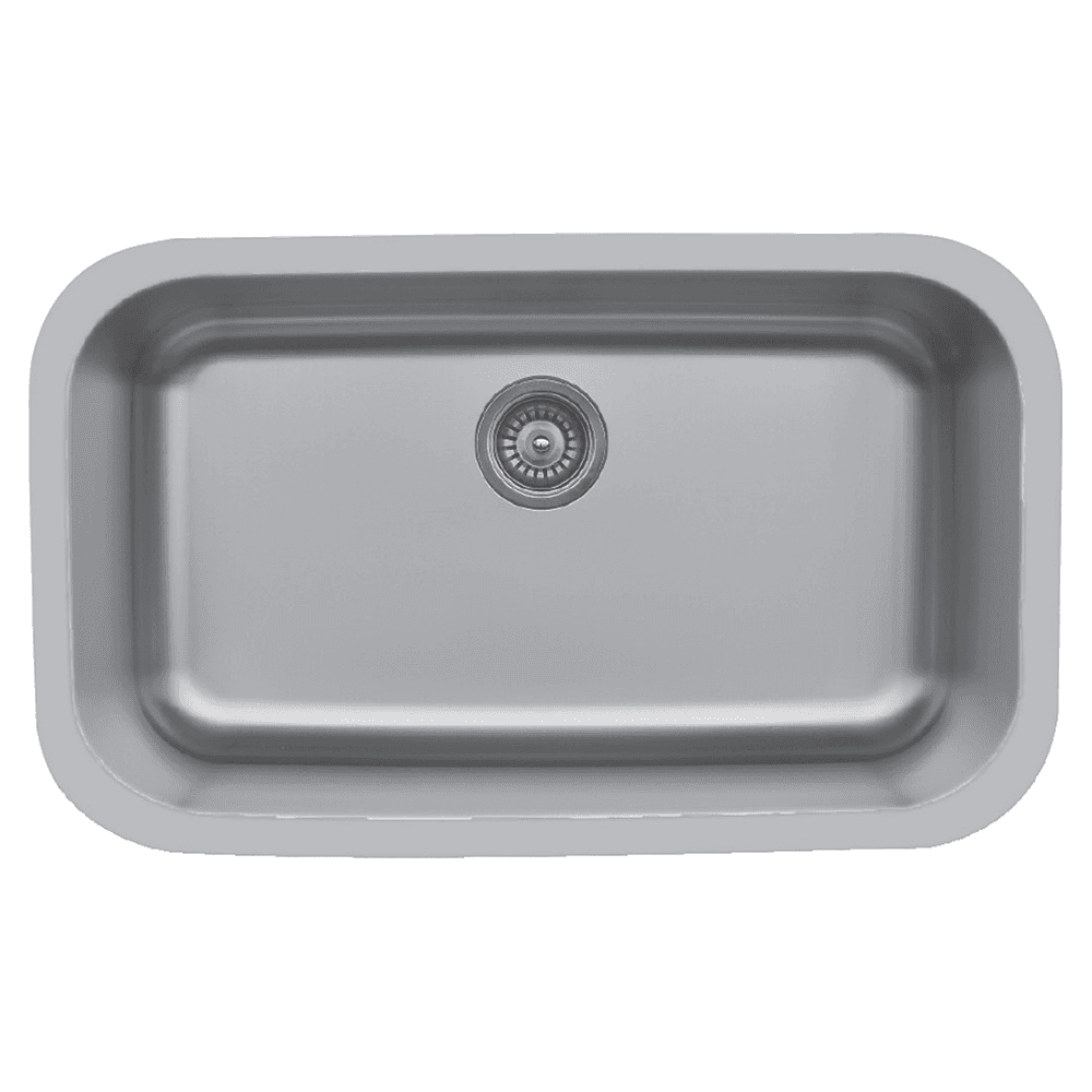 European Soft Satin Brushed Finish Karran Edge 300 18G Stainless Steel Sink for Stone and Quartz Undermount Installation